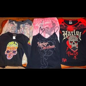 SOLD Small Harley Davidson shirt lot